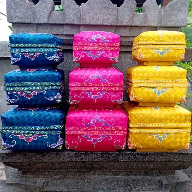 CRAFTDEWATA Keben Bambu Set 3 pcs  Keben Murah Keben Bambu Bali Kotak Hampers Murah Sokasi Bali - Me