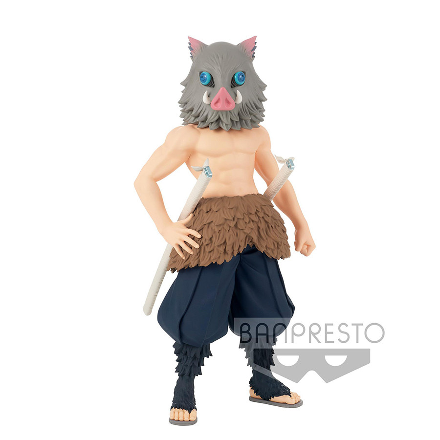 Bandai Anime Demon Slayer Figurines Grandista GROS Hashibira Inosuke Action Figures Figurals Brinque