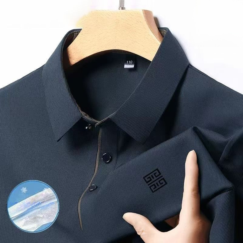 Kaos polo sutra es pria baru, kaos pria lengan pendek