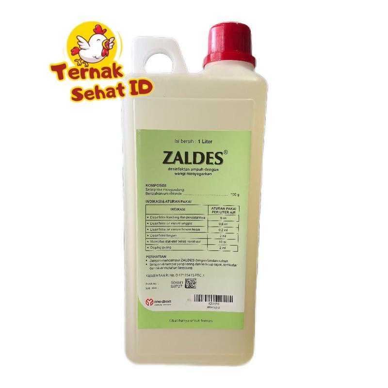 ZALDES 1 Liter Disinfektan Unggas & Kandang Wangi Segar dari Medion