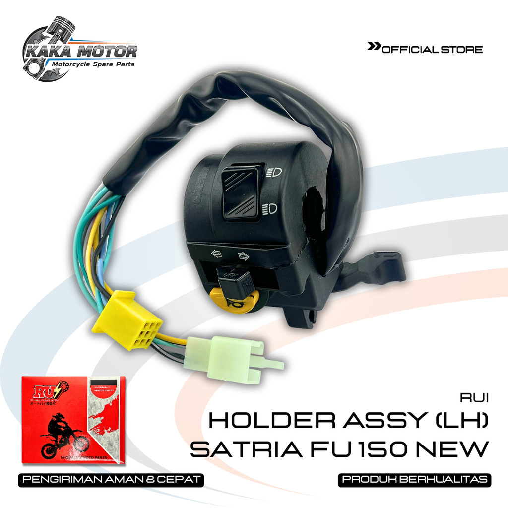 HOLDER ASSY LH SATRIA FU 150 NEW - HANDLE SAKLAR LAMPU KIRI SATRIA SPECIAL EDITION EURO 2014 2015