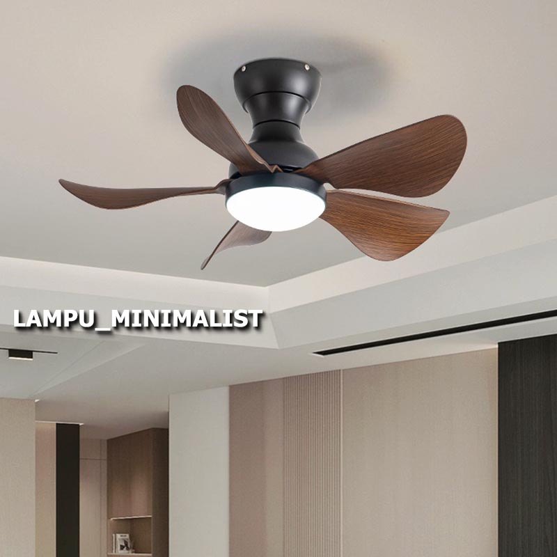 LAMPU_MINIMALIST Lampu Kipas Plafon Ruang Tamu Kipas Lampu Angin Remote Control Lampu Kipas Angin Ga