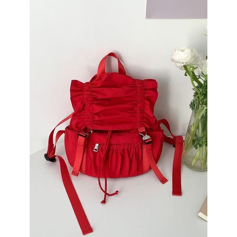 [Saror]Tas bahu berlipit baru yang serbaguna untuk bepergian tas selempang