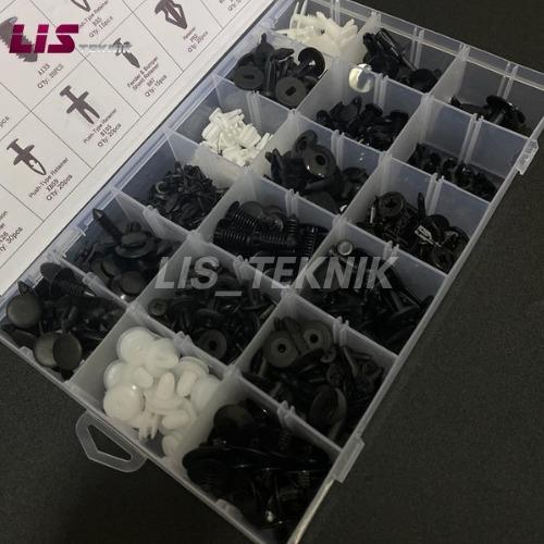 Baut Klip Rivet Universal Pengancang Panel Mobil Bolt Rivet Set 415pcs