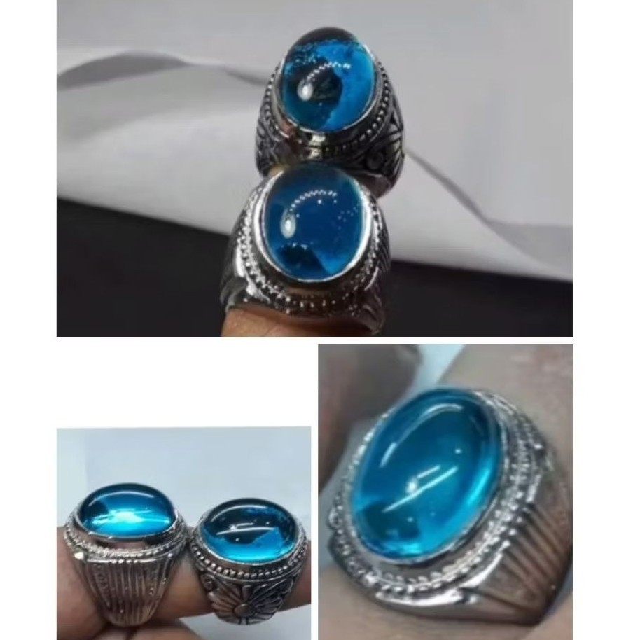 CINCIN BATU AQUAMARINE ORIGINAL TOP HG