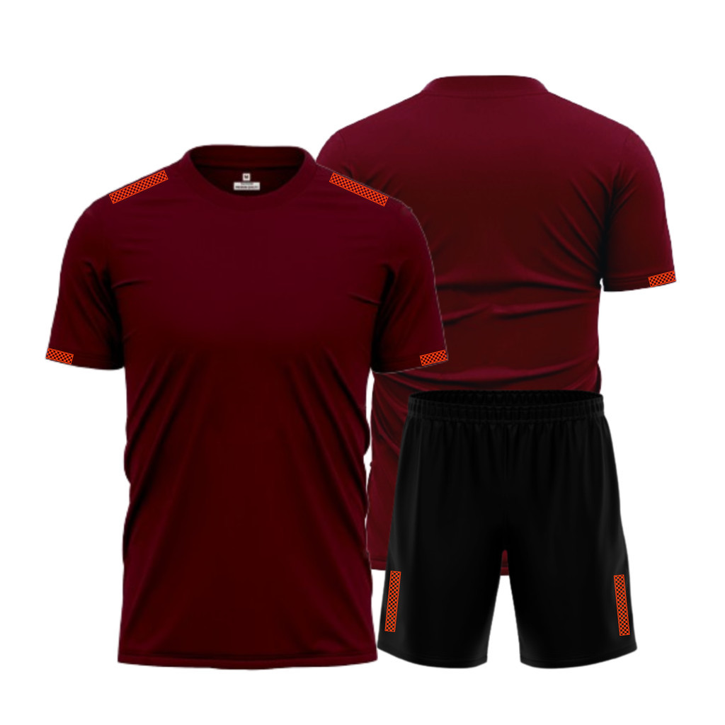 ENX SPORT Set olahraga Polos jersey Dri Fit Milano Seragam Baju Celana olahraga Futsal SET PL018
