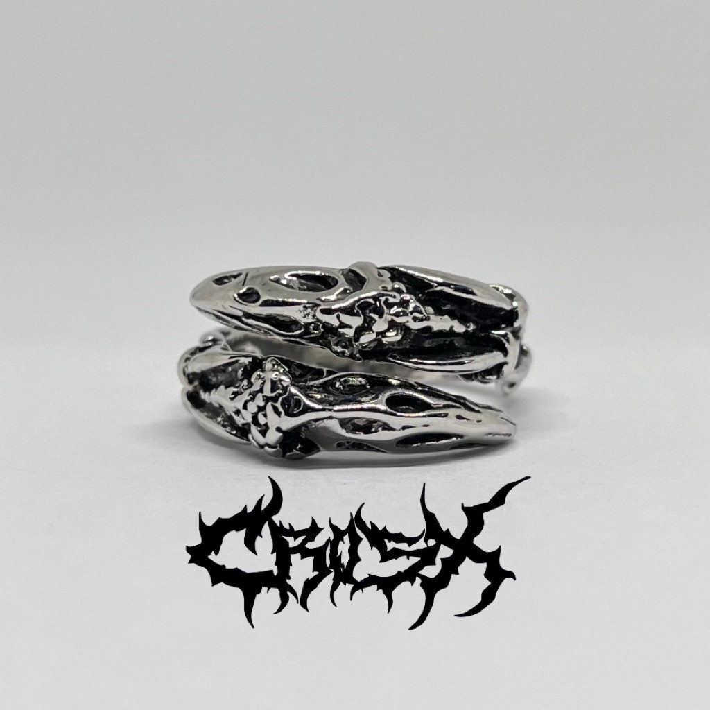 ISI RING / CLAW RING CINCIN HITAM SILVER / CAKAR NAGA ELANG DRAGON EAGLE CROSS RING STAR CINCIN SALI
