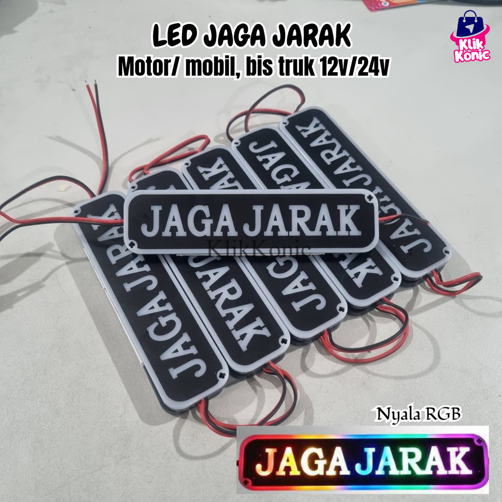 Lampu LED JAGA JARAK Kedip Strobo Flash Kedap Kedip Motor Mobil Truk DC 12V-24V