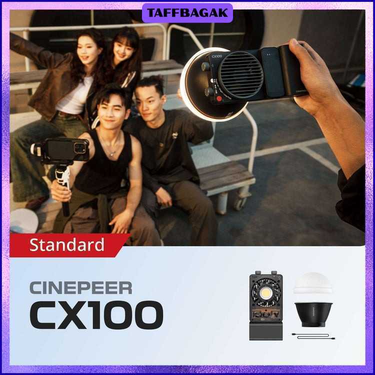 Lampu Flash Fill COB Light Tricolor 100W 4500mAh - CX100