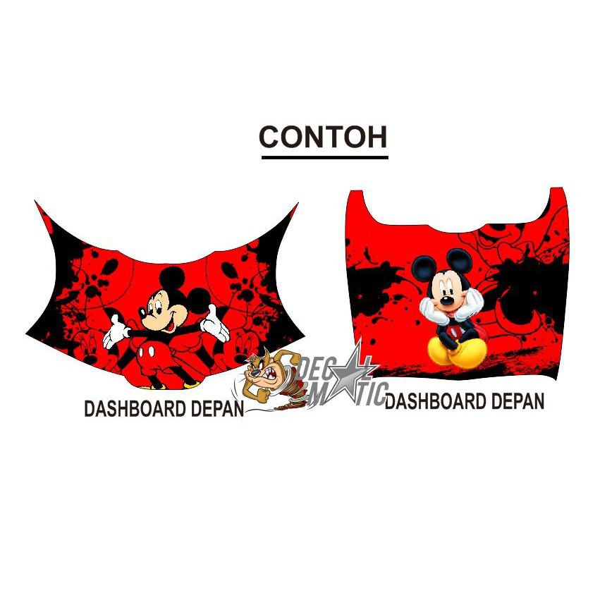 Stiker Deck Tengah / Dashbarda Scoopy - Stiker dashboard Scoopy Karbu - FI - FI ESP - PRESTIGE