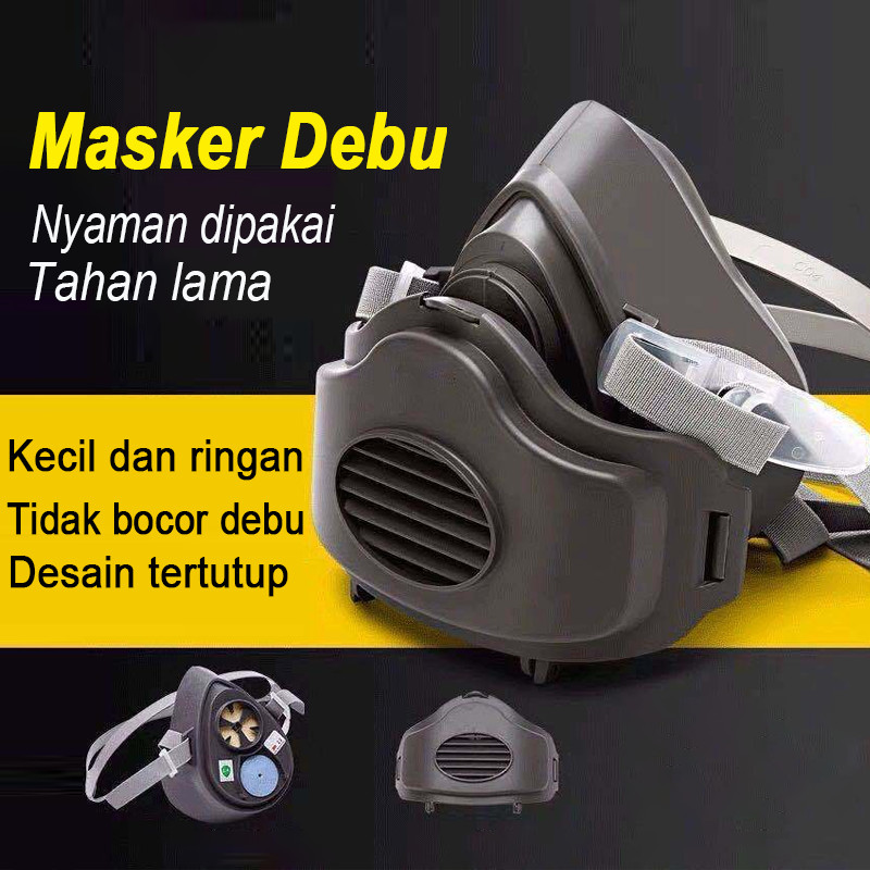 Masker Polusi Anti Debu Dust Cocok Nyaman Masker Debu Anti Polusi Filter Udara Masker Gas untuk Resp