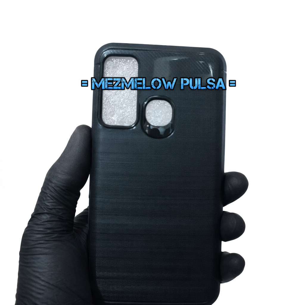 TPU Fiber Carbon Silikon Hape Softcase INFINIX HOT 9 BIASA / INFINIX NOTE 7 LITE