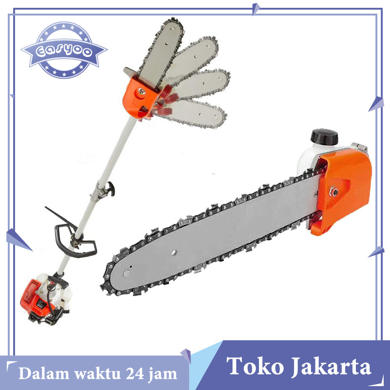 CHAINSAW MESIN POTONG RUMPUT Adaptor Chainsaw Mini Potong Rumput Chainsaw Gear Head Aluminum