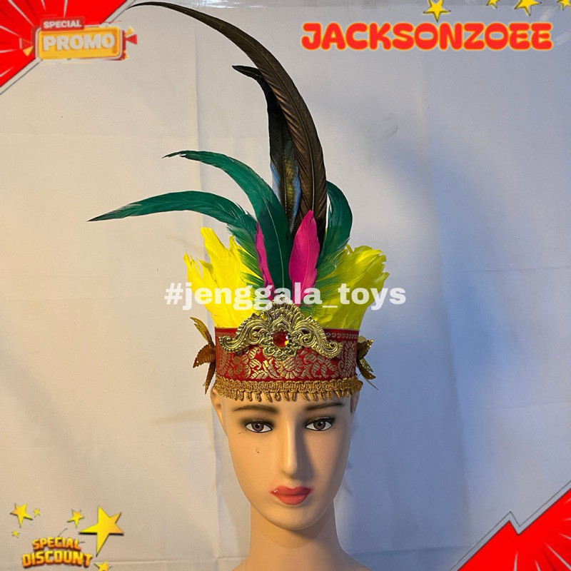 Aksesoris Kepala Bulu Ayam Bando Bulu Ayam Bandana Aksesoris karnaval TRENDING 