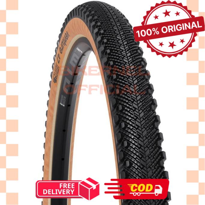 WTB Venture Ban Luar Sepeda Tire Kevlar 700 x 40C / 650Bx47 Black dan Tan Wall - 650B x 47C TW -bike