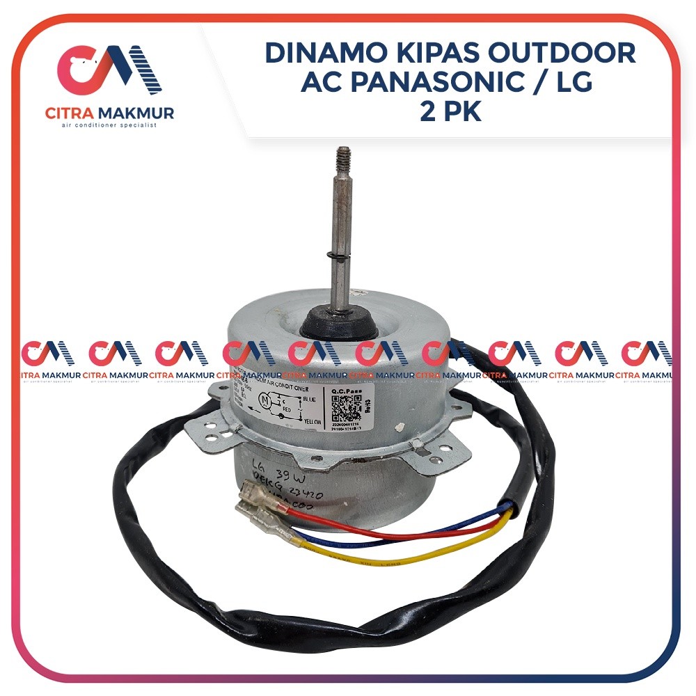 Dinamo Fan Motor Outdoor AC 2 Pk Panasonic LG Series MEsin Kipas Air Conditioner 1 39 Watt 39W
