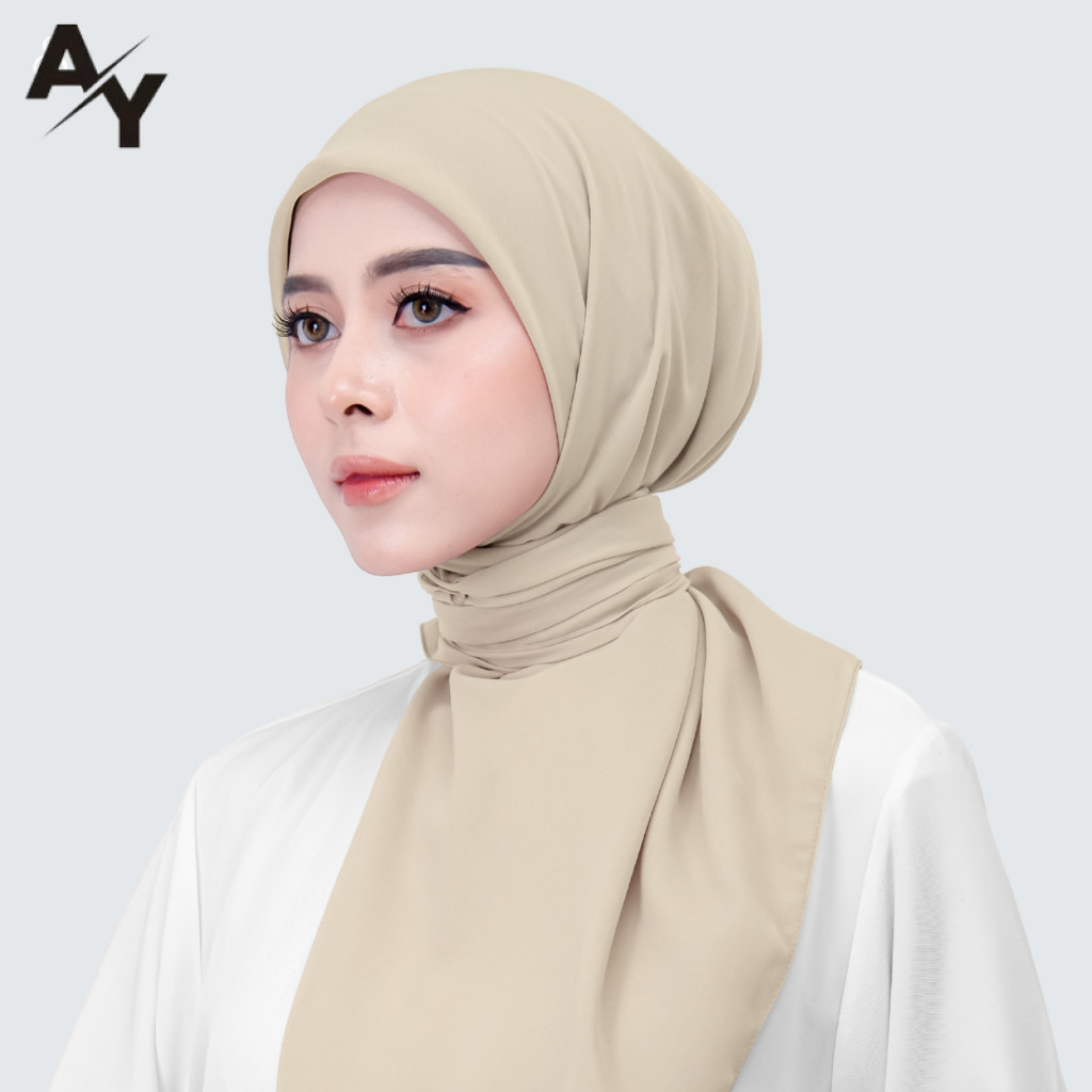 Hijab Bella Square Premium Polycotton 115x115 Anti Letoy Size 110x110/Hijab Segiempat Bella Square P