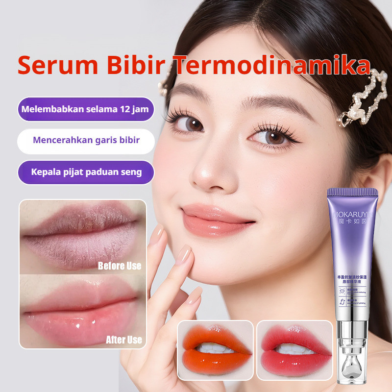 Efek Warna Berubah Sesuai Suhu  JMY Lip Serum Menghilangkan Keriput Dan Melembapkan Bibir Lip Serum/