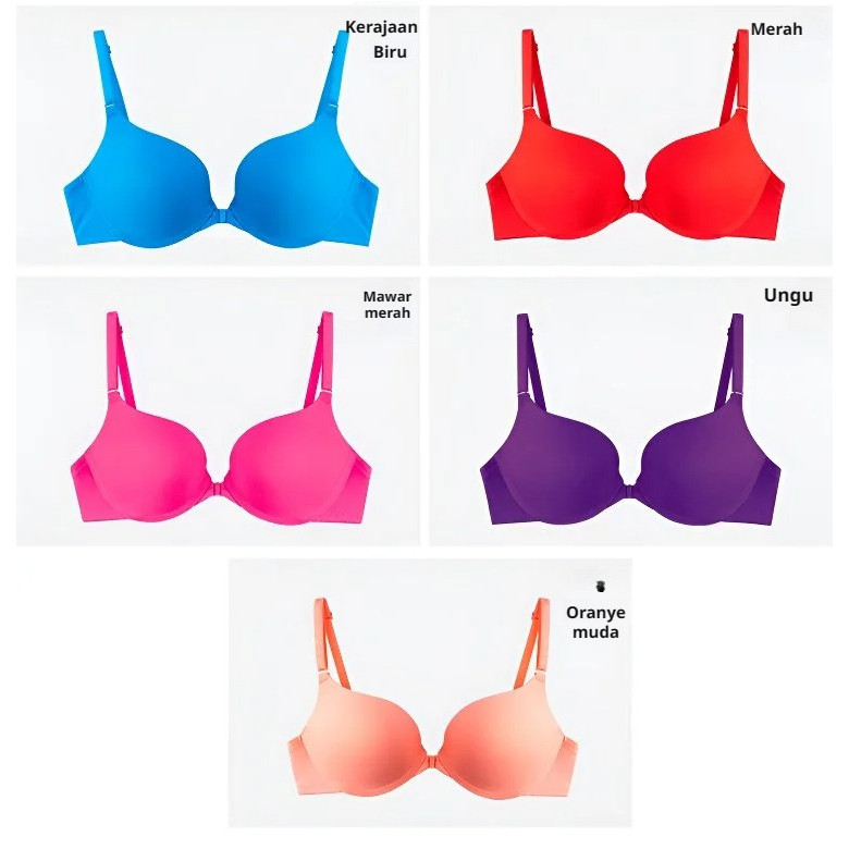 [Gratis Ongkir] Bra Wanita Seksi Push-up|depan Kancing|bra Push-up Seksi Untuk Aktivitas Sehari-hari