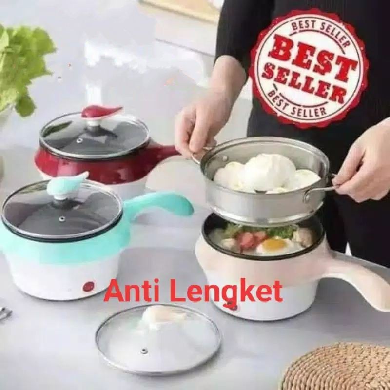 Shinici Store - Panci Elektrik 2 Layer Panci Listrik Steamer Teko Air