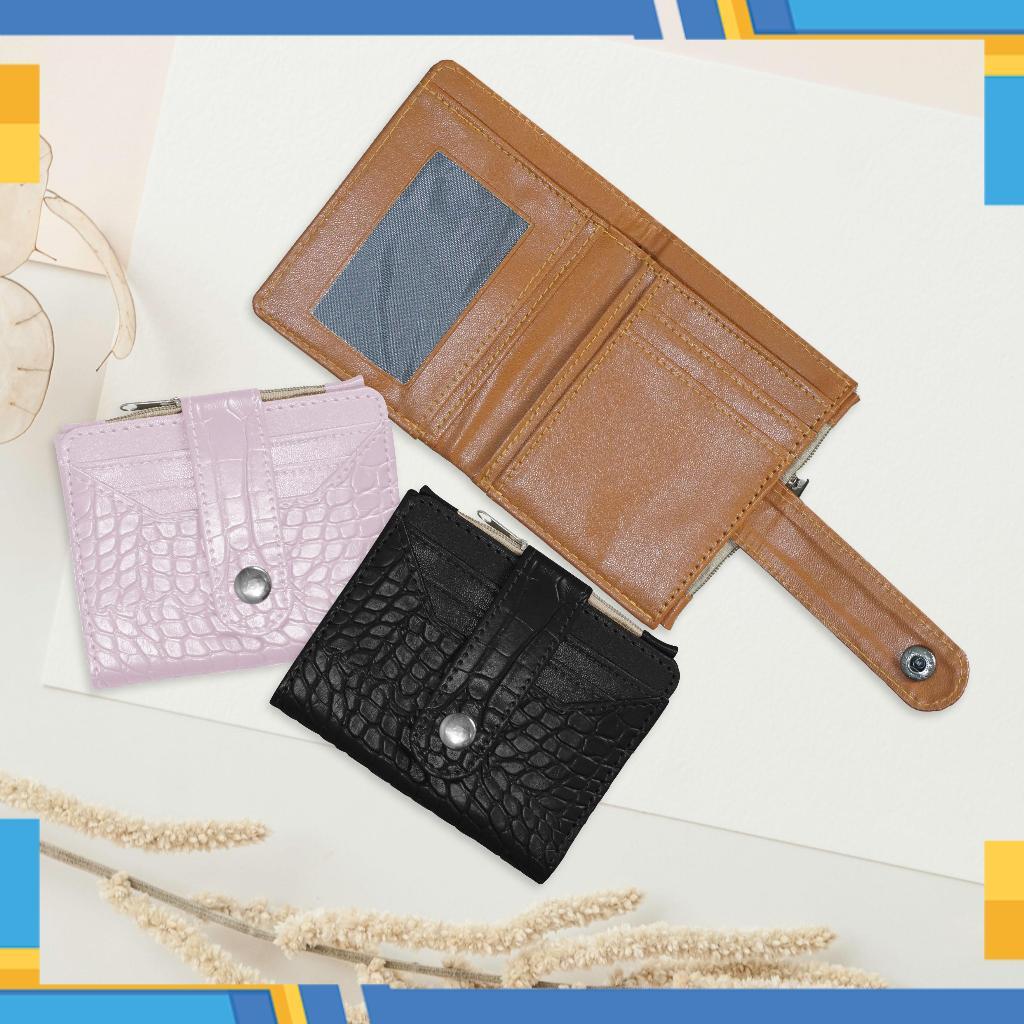DOMPET 027 GENIE CROCO KANCING / DOMPET MINI KARTU / DOMPET CROCO LIPAT MINI / GEMPITA [SF] A104 TER