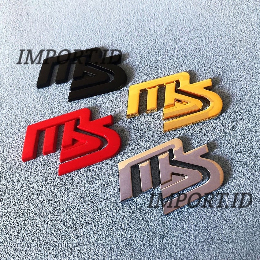(IMPORT.CO) 3D Metal Stiker Mobil MS MazdaSpeed Logo Emblem Sticker Decal Untuk Mazda 23 5 6 Axela A