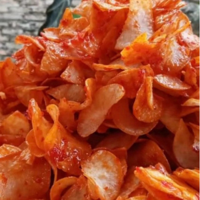Keripik Singkong Pedas Gurih 500 gram