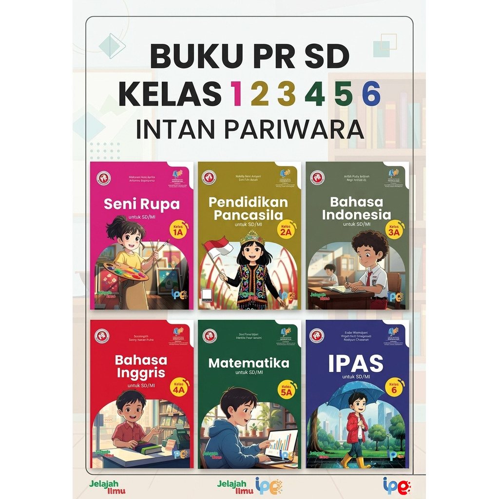 Buku lks pr sd kelas 1 2 3 4 5 6 semester 1&2 intan pariwara tahun 2026
