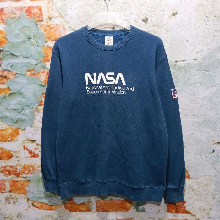 NASA Crewneck FLUKE Size XL untuk Pria dan Wanita