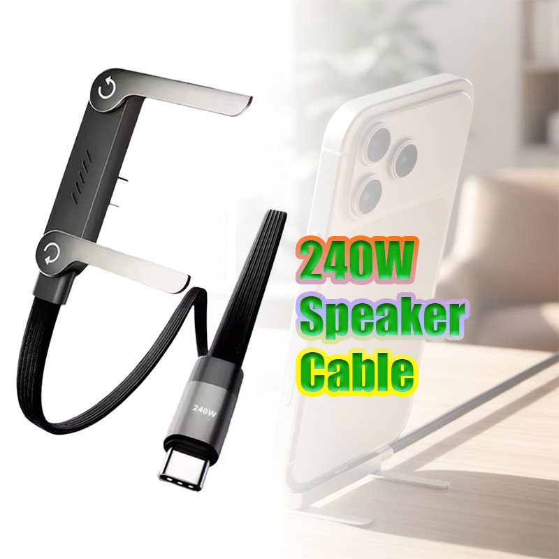 1.5M kabel data type c to type c Kabel Gaming Siku 90°gaming Cable Foldable Stand Phone Holder