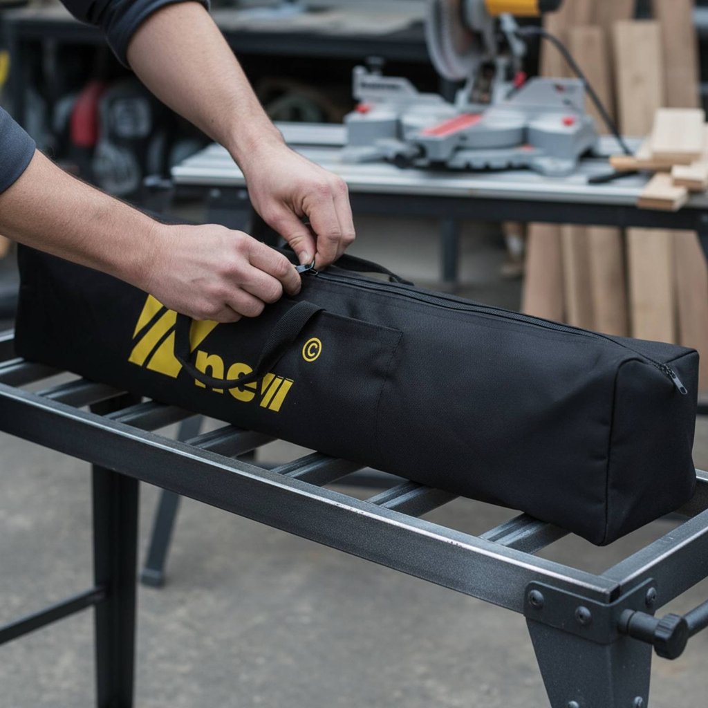 Guide Rail Bag Sturdy-Duty Track Saw Guide Rail Case Saw Track Storage Bag Portable Design Tear Resi