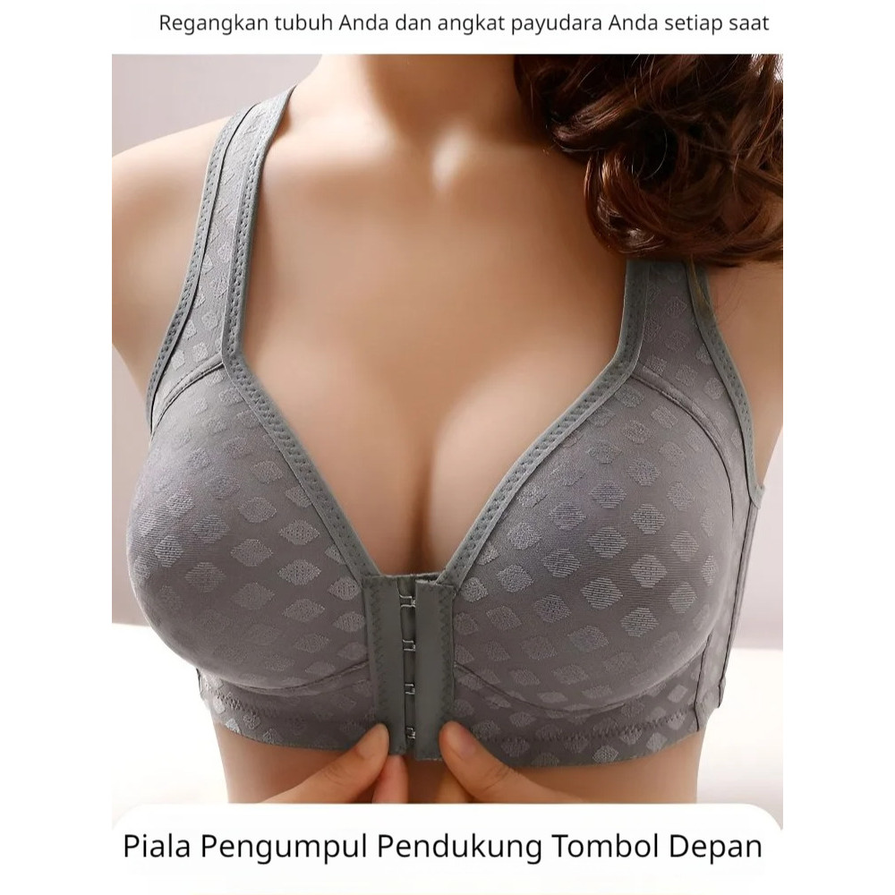 Nyaman & Anti Kendur  SL Bra Kancing Depan Anti Kendur Payudara Bra Minimizer / Bra Kesehatan / Bra 