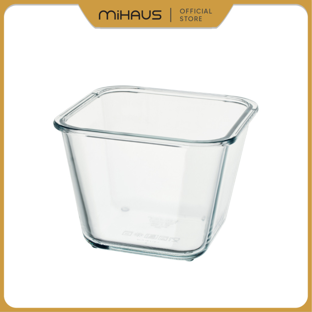 MUST HAVE IKEA 365+ Tempat makanan / Wadah Penyimpanan Makanan, segi empat, kaca 1.2L