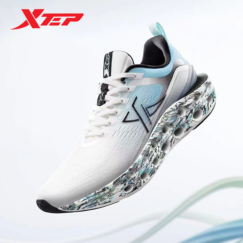 Xtep Reactive Coil 11.0 Running Shoes For Men  Summer Shock Absorption Sports Shoes Comfortable Snea
