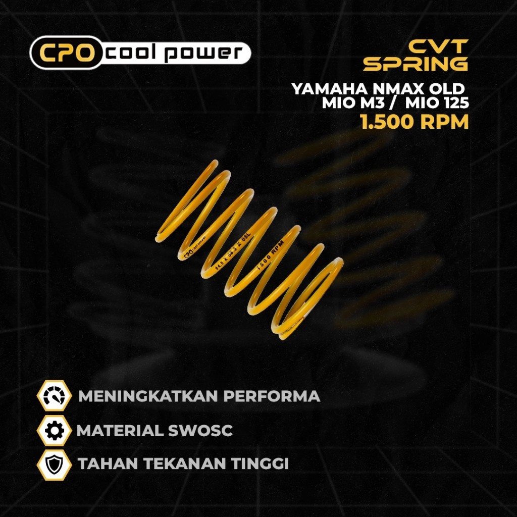 CPO COOL POWER PER CVT 1500 RPM 2000 RPM MIO M3 MIO S MIO Z SOUL GT 125 FINO 125 X RIDE 125 FREEGO 1