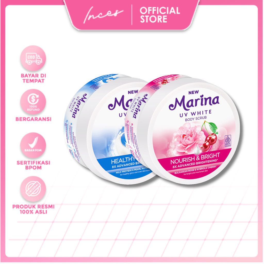 INCES - Marina UV White Healthy & Glow Body Scrub