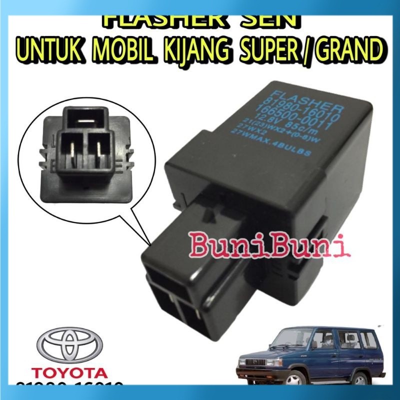 Original FLASHER / Flaser Otomatis Sen Untuk Mobil Toyota KIJANG SUPER 5K / GRAND / ROVER PRJ TERBAR