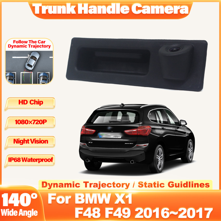 HD CCD Rear View Waterproof High quality Camera For BMW X1 F48 F49 2016~2017 Trunk Handle Camera bac