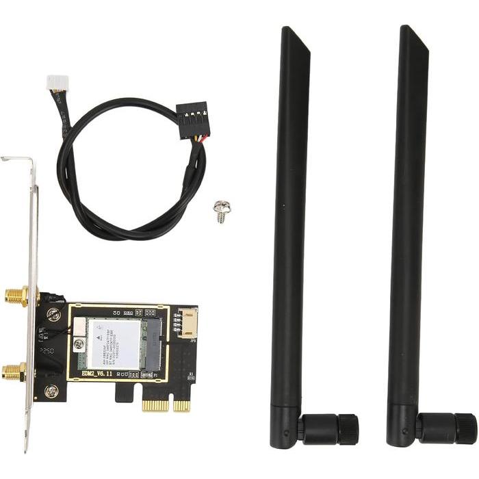 PIXELPUFF Intel Wifi 6 AX200 Pci Express Pcie pci-e x1 card dual band ac ax - AX200-PCIE