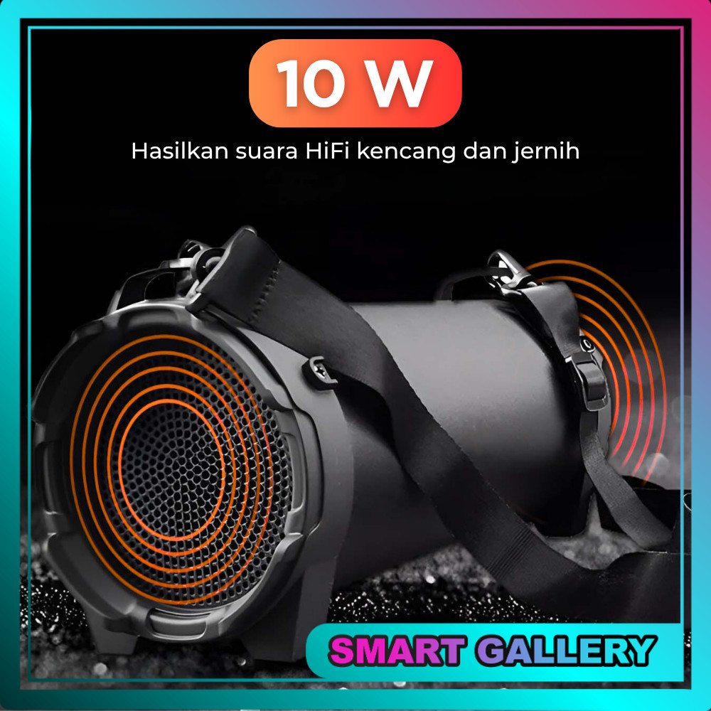 Speaker Bluetooth Handphone Portable Murah Boombox Spiker Blutut HP Speker Luar Ruangan FM Radio