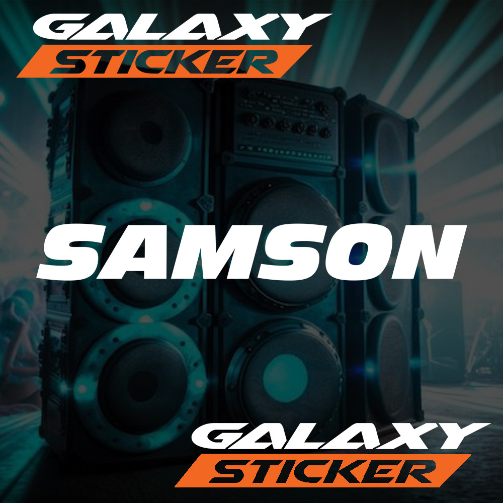 cutting sticker label hardcase mic samson.stiker box microphone samson