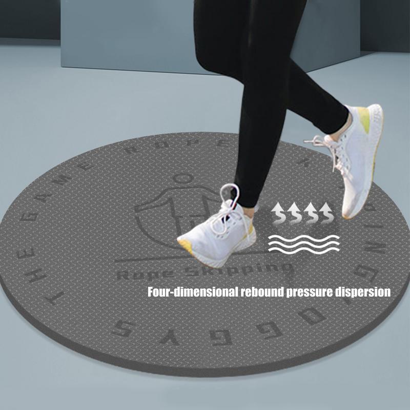 Indoor Skipping Rope Mat Yoga Cushion 60cm Round Rope Skipping Pad Anti-noise Jump Rope Mat Workout 