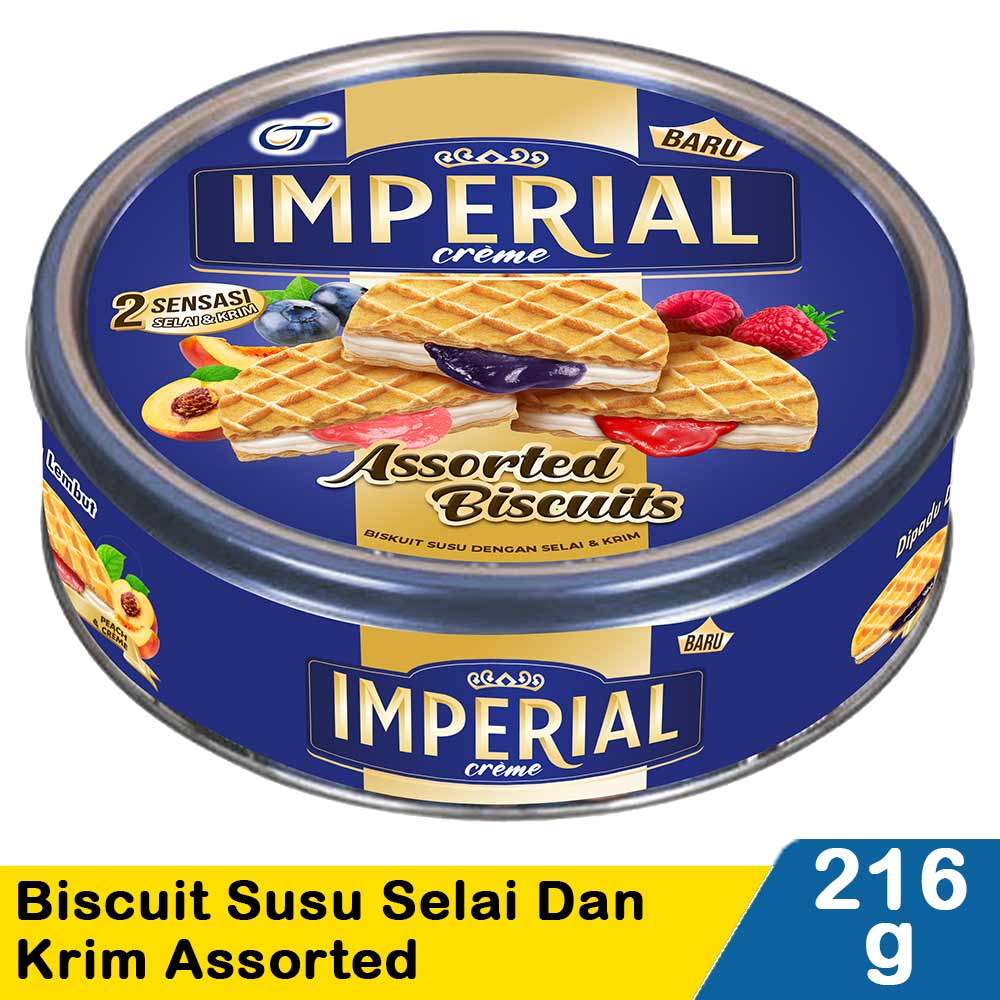 IMPERIAL BISCUIT SUSU SELAI DAN KRIM ASSORTED 144g
