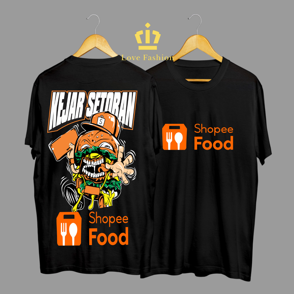 Kaos Tshirt Baju Distro Kejar Setoran Shopee Food Event Kembar Full  Premium Terbaru
