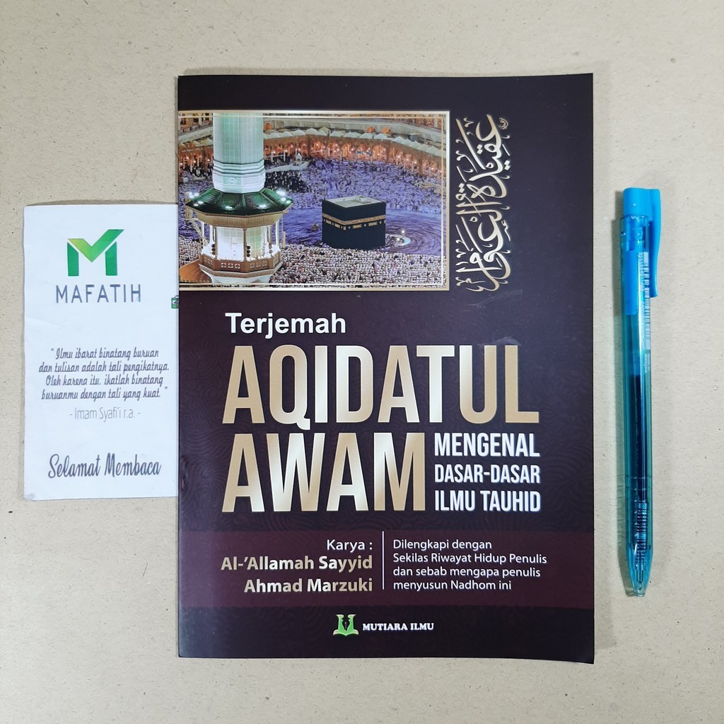 SMG Buku Terjemah Kitab Nadhom Aqidatul Awam BESAR (MUTIARA ILMU) Dasar Ilmu Tauhid aqidah akidah aw