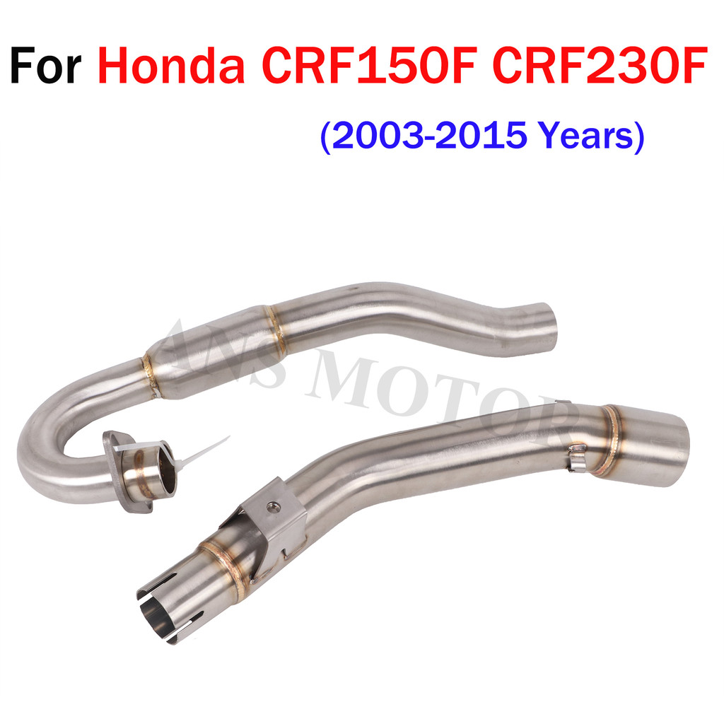 Slip on For Honda CRF150F CRF230F CRF250R 2003-2016 Motorcycle Exhaust Stainless Front Link Pipe Ori