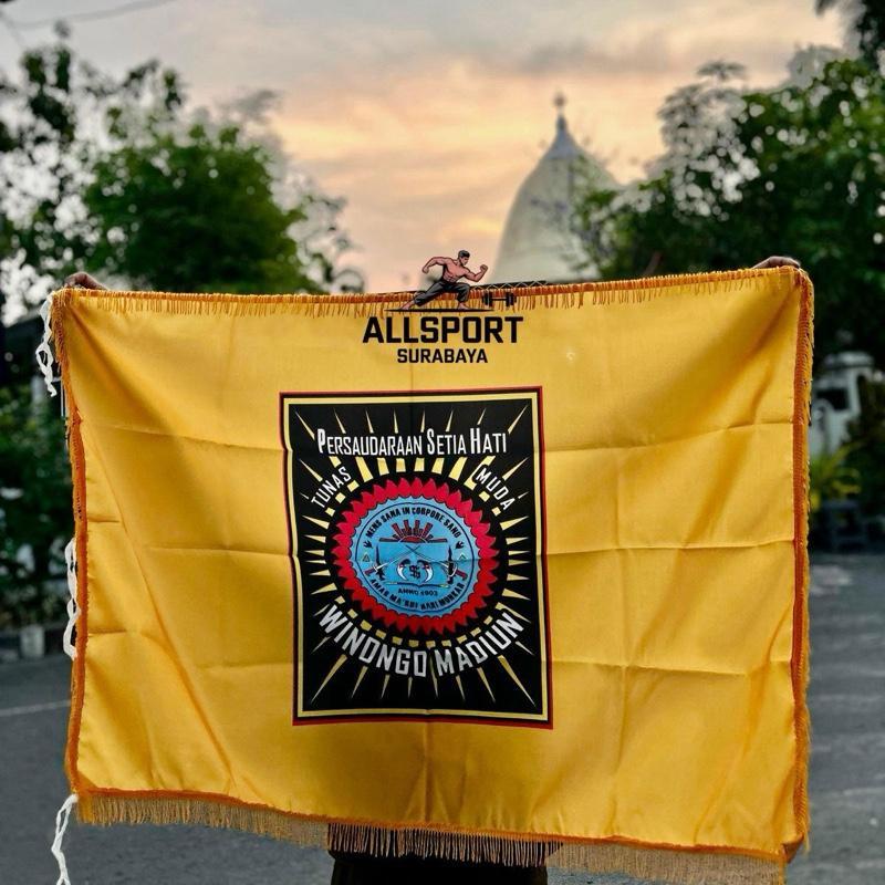 BENDERA PSHW KUNING UKURAN 120 X 80 / BENDERA PSHW RUMBAI