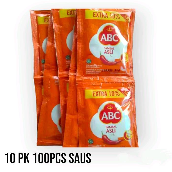 Sambal Abc saus abc Saos sachet 10 pk 100 pcs Pedas