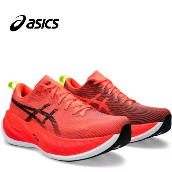 Sepatu Pria Asics Superblast 2 Sunrise Red//Black Shoes Running Mens