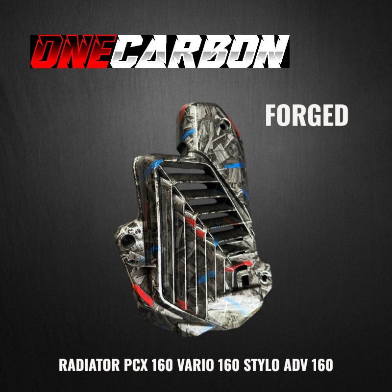 TUTUP RADIATOR PCX 160 CARBON FORGED tutup radiator pcx 160 carbo Forged wtp vario 160 carbon Forged